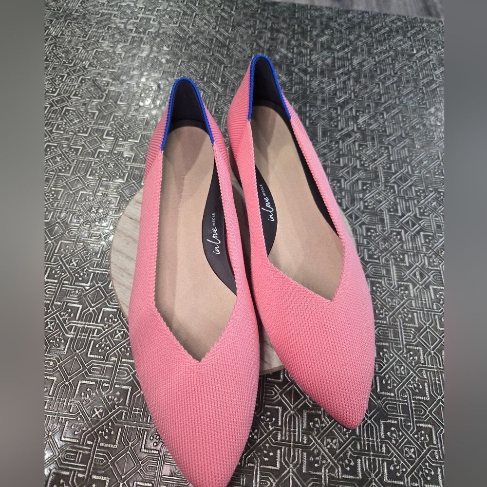 🐢 Rothy's The High Point Tulip Pink 🩷 Size 6.5 NWOT - Picture 8 of 11